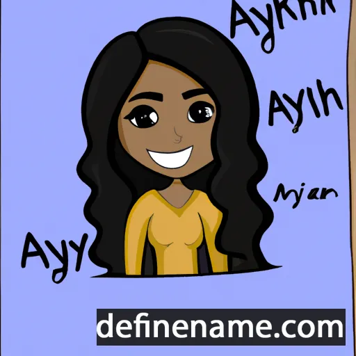 cartoon of the name Ariyah