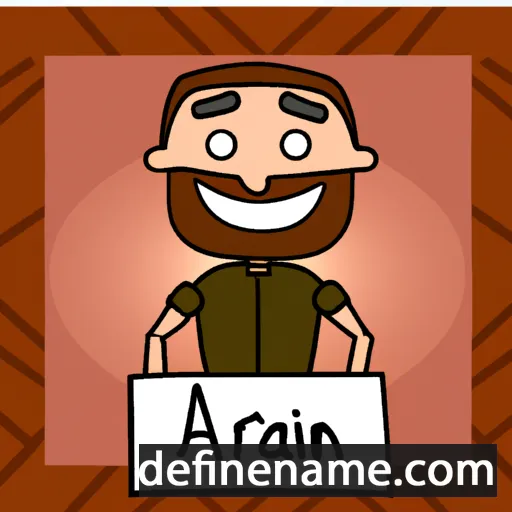 cartoon of the name Arjan