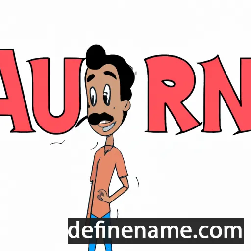 cartoon of the name Arjun