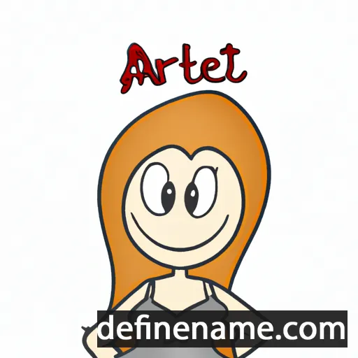 cartoon of the name Arlet