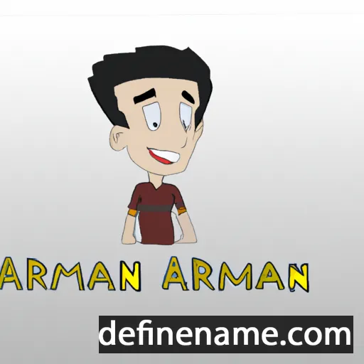 cartoon of the name Arman