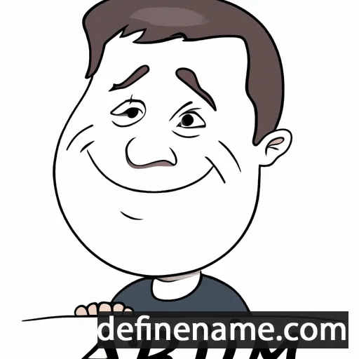 cartoon of the name Armin