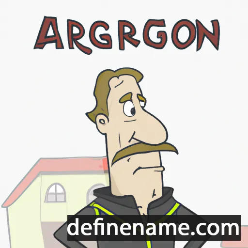 cartoon of the name Arnborg