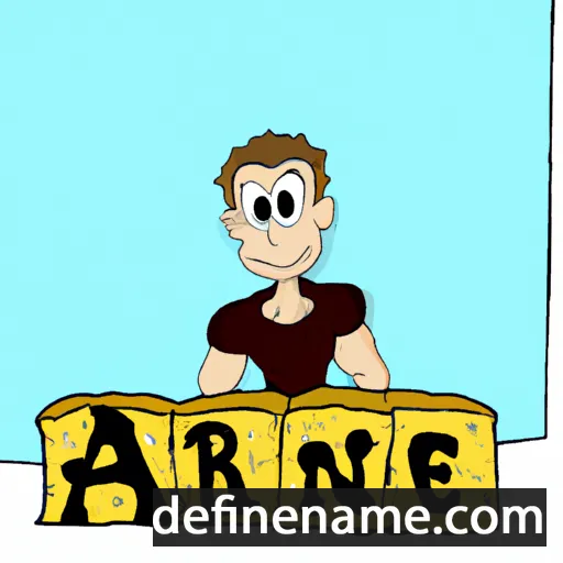 cartoon of the name Arne