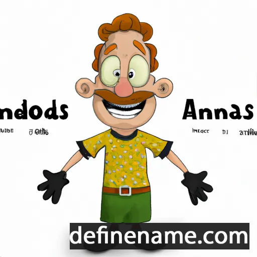 cartoon of the name Arnoldas