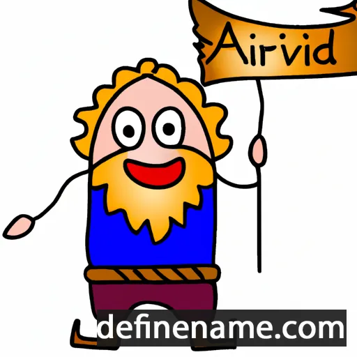 cartoon of the name Arnviðr