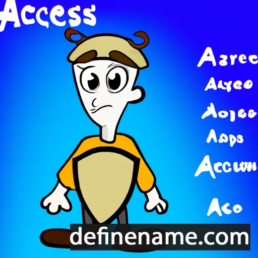 cartoon of the name Arsaces