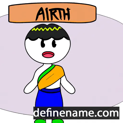 cartoon of the name Arthit