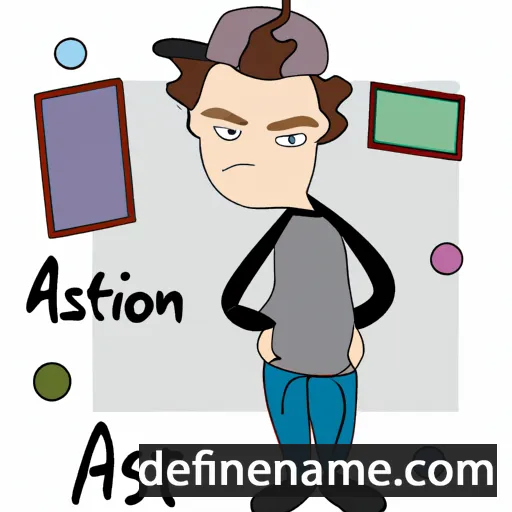 cartoon of the name Artsiom