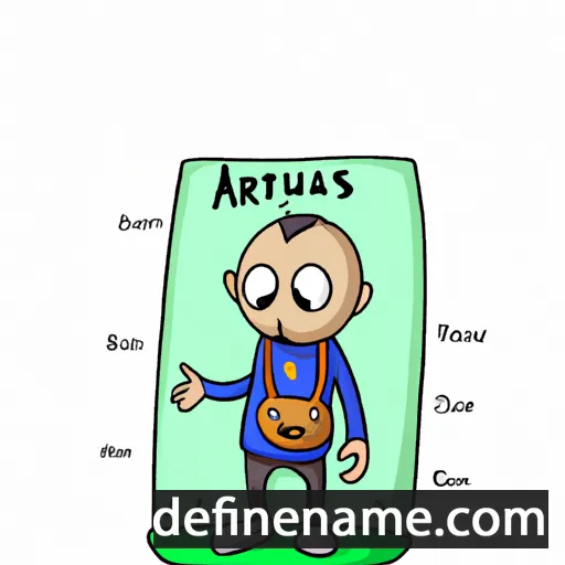 cartoon of the name Artūras