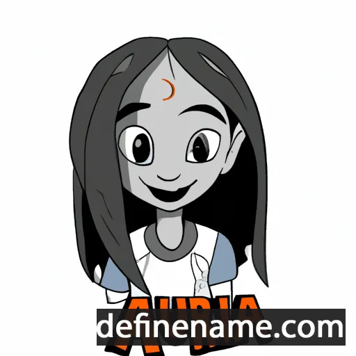 cartoon of the name Aruna