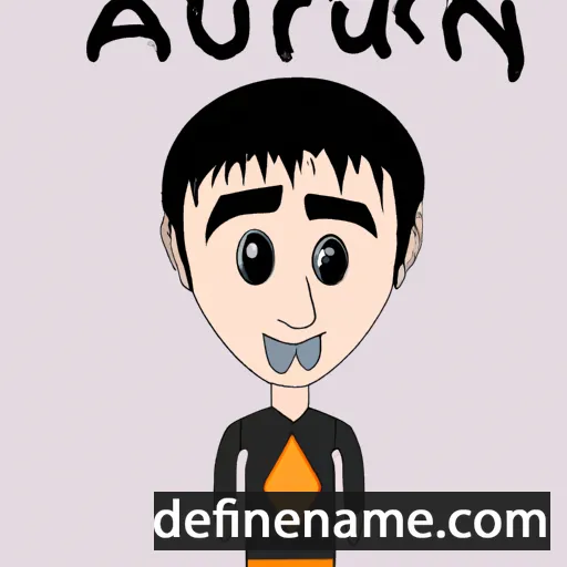 cartoon of the name Aruzhan