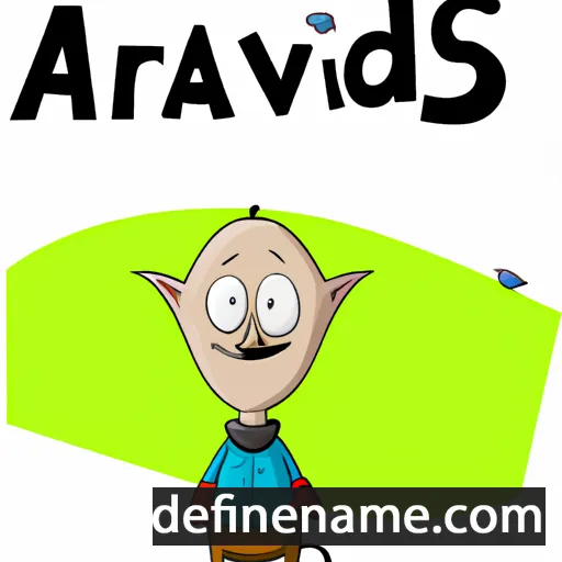 cartoon of the name Arvīds