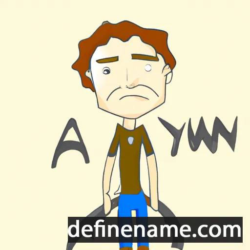 cartoon of the name Arwyn