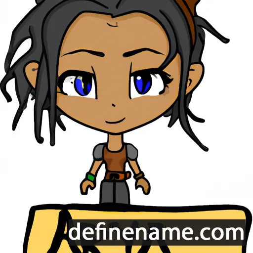 cartoon of the name Arya