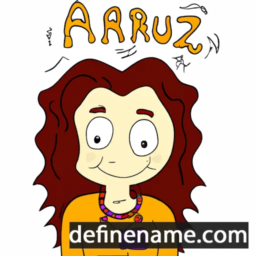 cartoon of the name Arzu