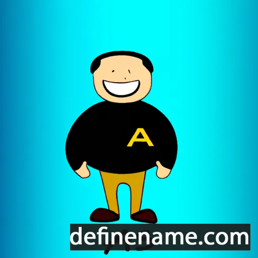 cartoon of the name Asaf