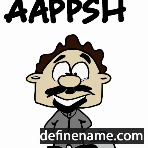 cartoon of the name Asaph