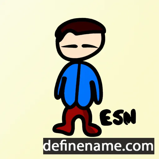 cartoon of the name Asen