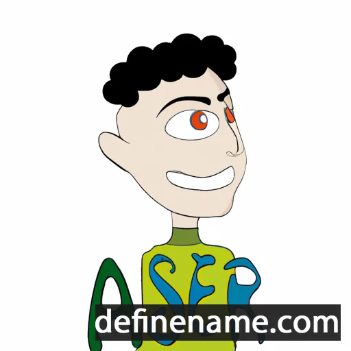 cartoon of the name Aser