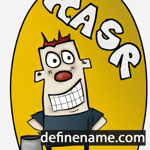 cartoon of the name Asger