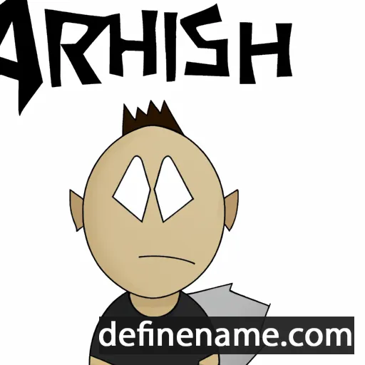 cartoon of the name Ash