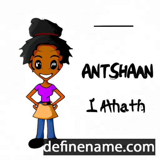 cartoon of the name Ashanti