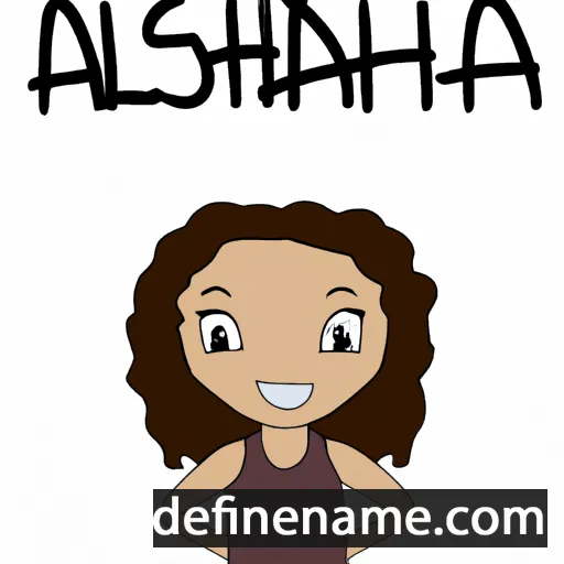 cartoon of the name Ashlea