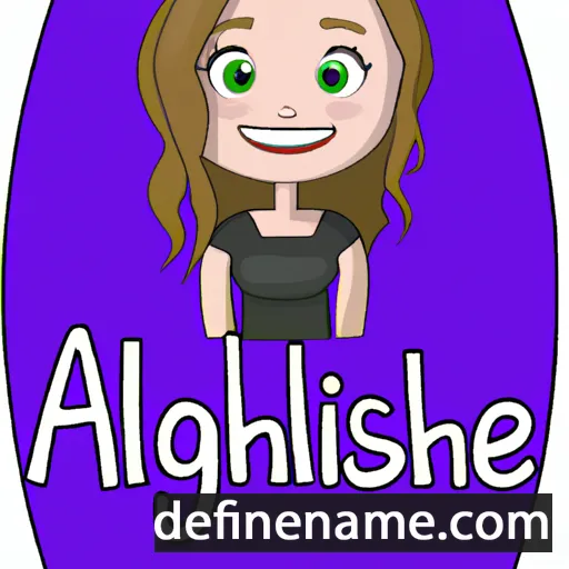 cartoon of the name Ashleigh