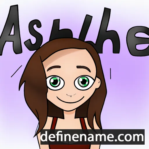 cartoon of the name Ashlie