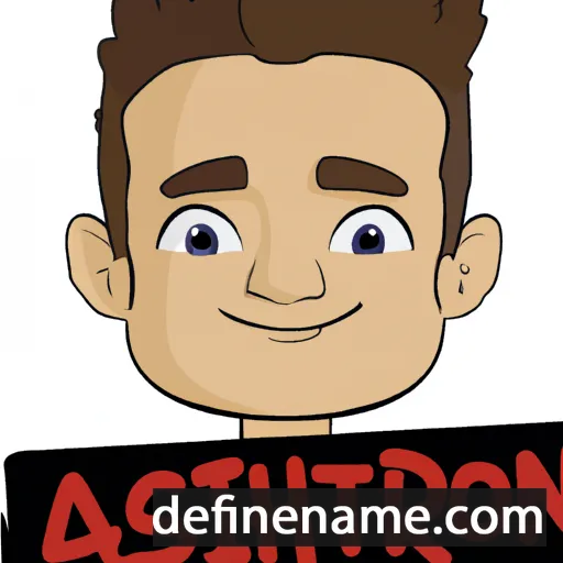 cartoon of the name Ashton