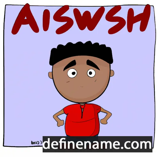 cartoon of the name Ashwin