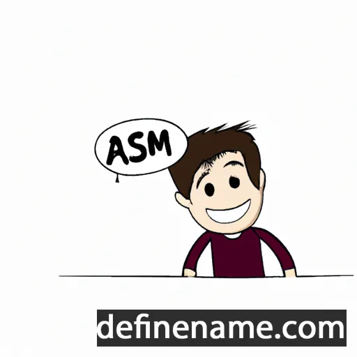 cartoon of the name Asım