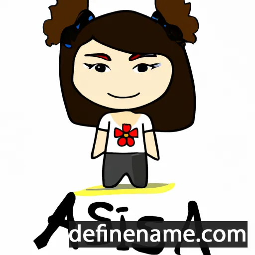 cartoon of the name Asia