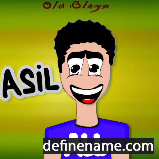 cartoon of the name Asil