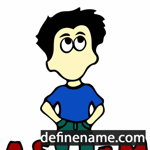 cartoon of the name Asim