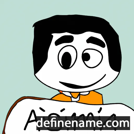 cartoon of the name Asim