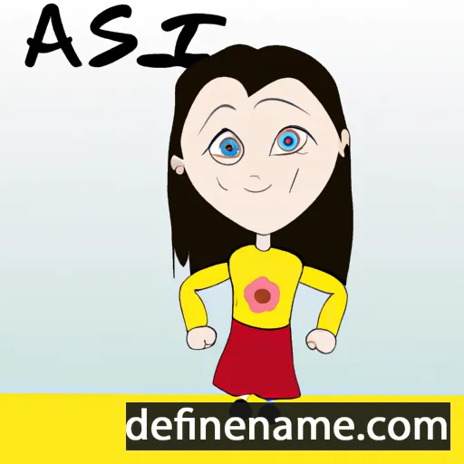 cartoon of the name Aslı