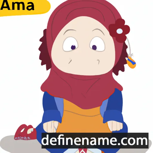 cartoon of the name Asma