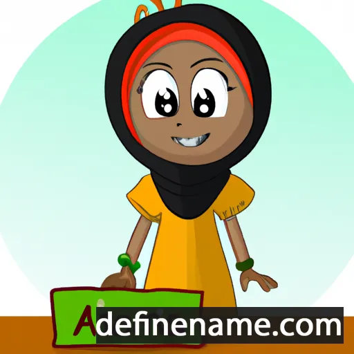 cartoon of the name Asma'u