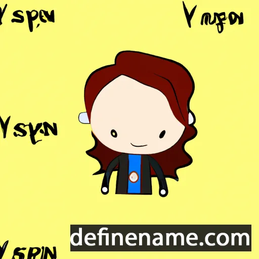 cartoon of the name Aspyn