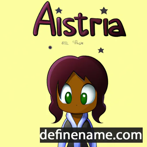 cartoon of the name Asteria