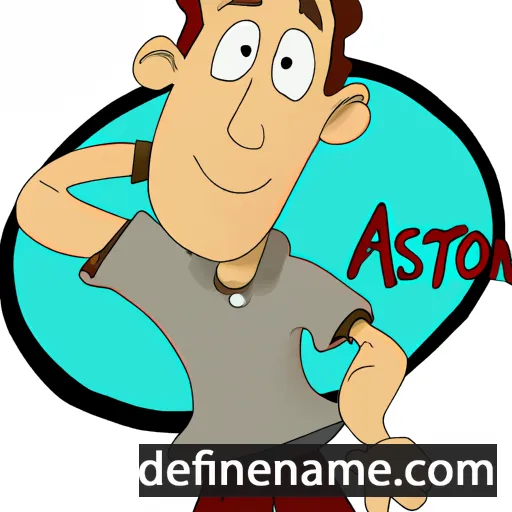 cartoon of the name Aston