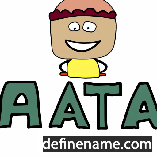 cartoon of the name Ata