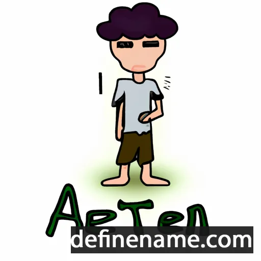 cartoon of the name Aten