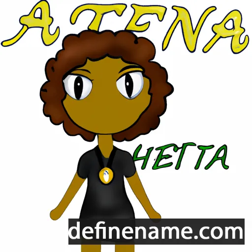 cartoon of the name Atenea