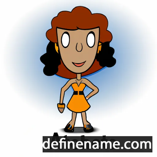 cartoon of the name Athena