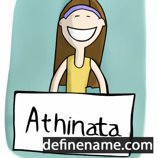 cartoon of the name Athina