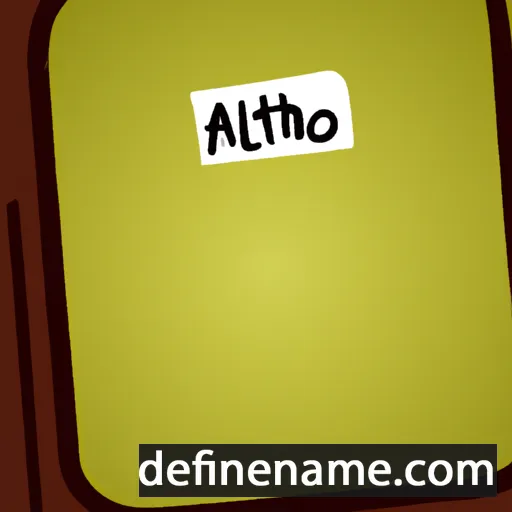 cartoon of the name Athol