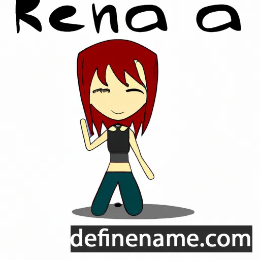 cartoon of the name Rena